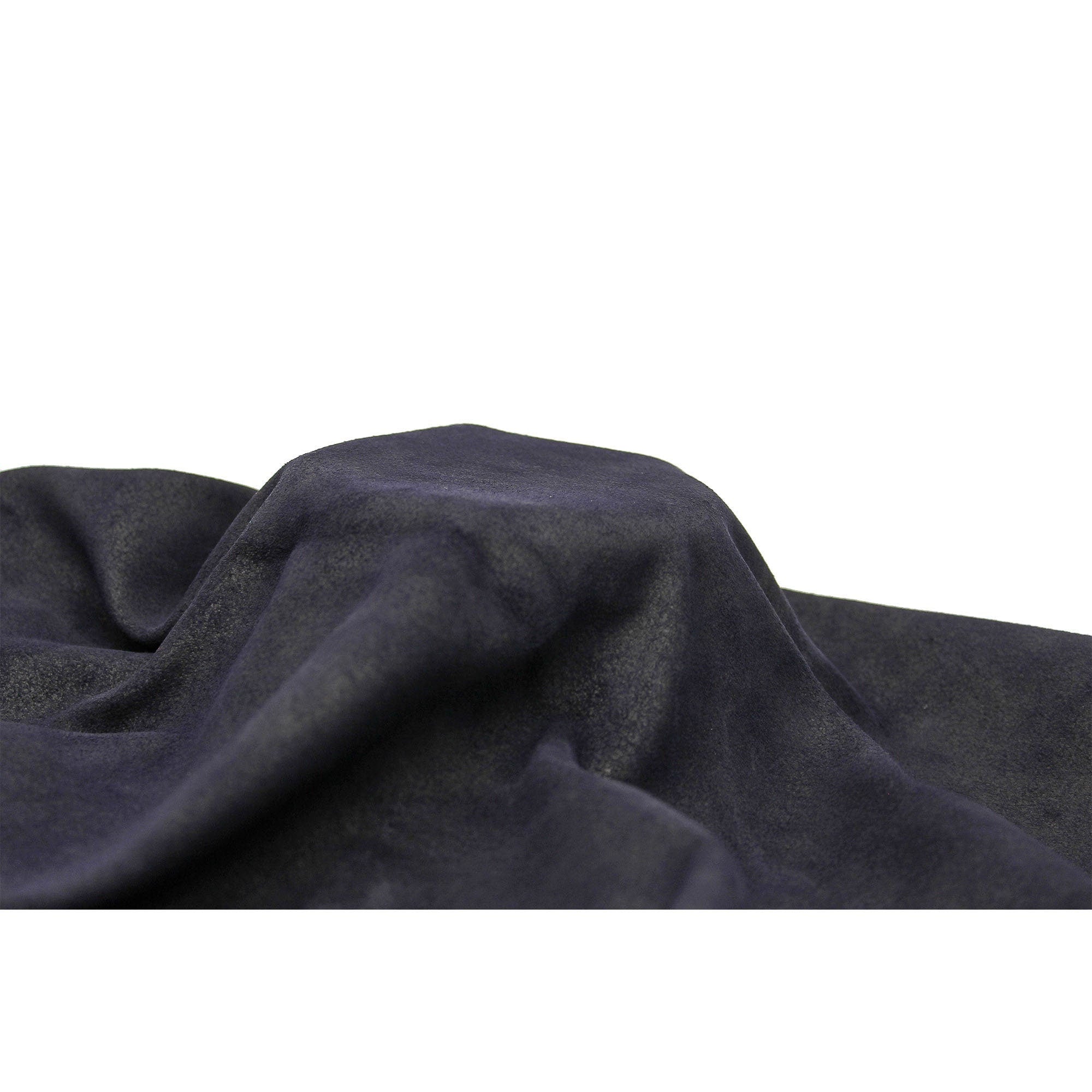 Dark Navy blue Cow suede natural leather 1.2/1.4 mm  3-4 oz pre cut sheets panels for bags crafts