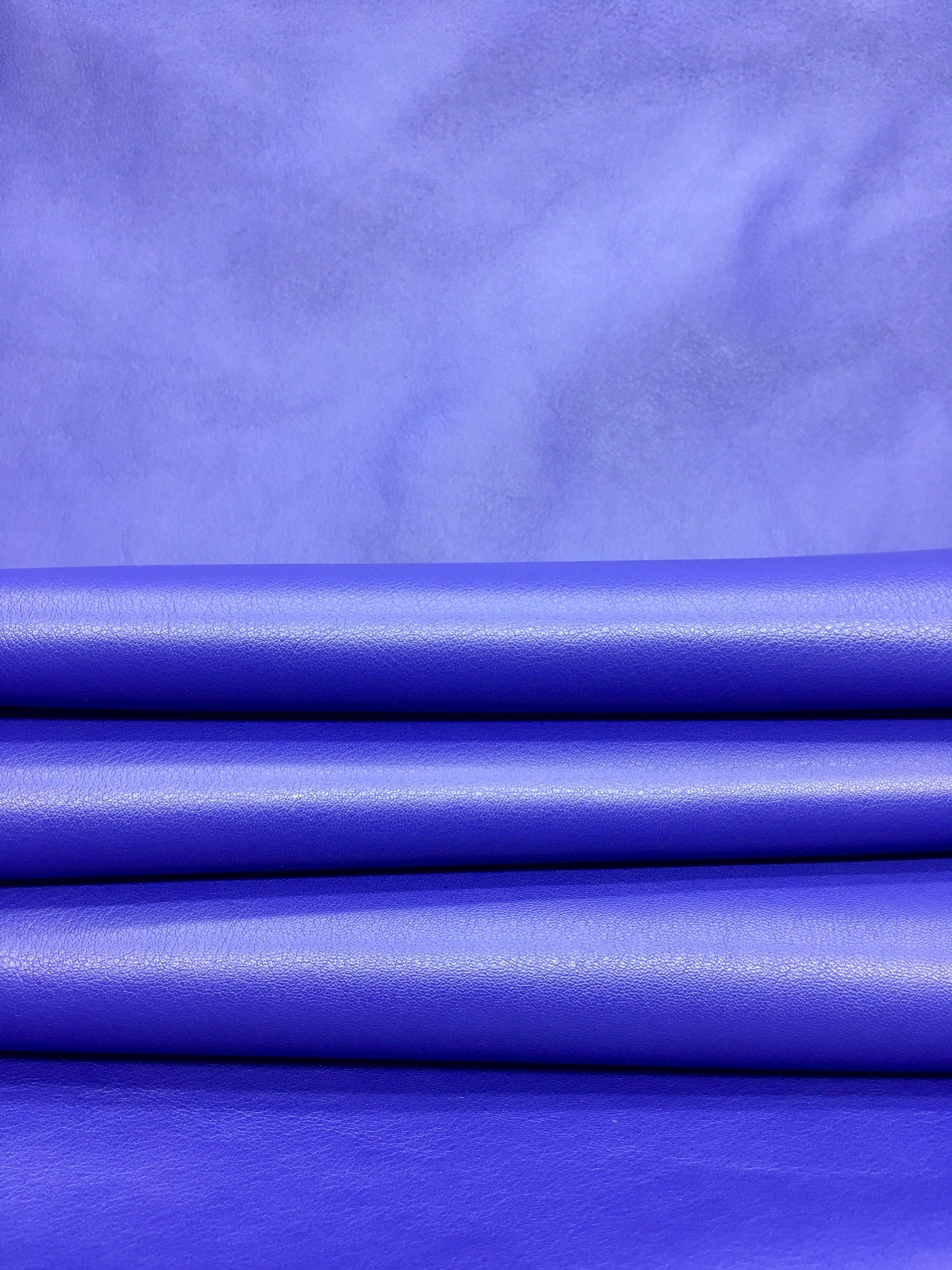 Electro Blue 100% real Leather | 1.4 mm | 3 4 OZ | Full sides hides | Precut sheets panels | Natural cow skins