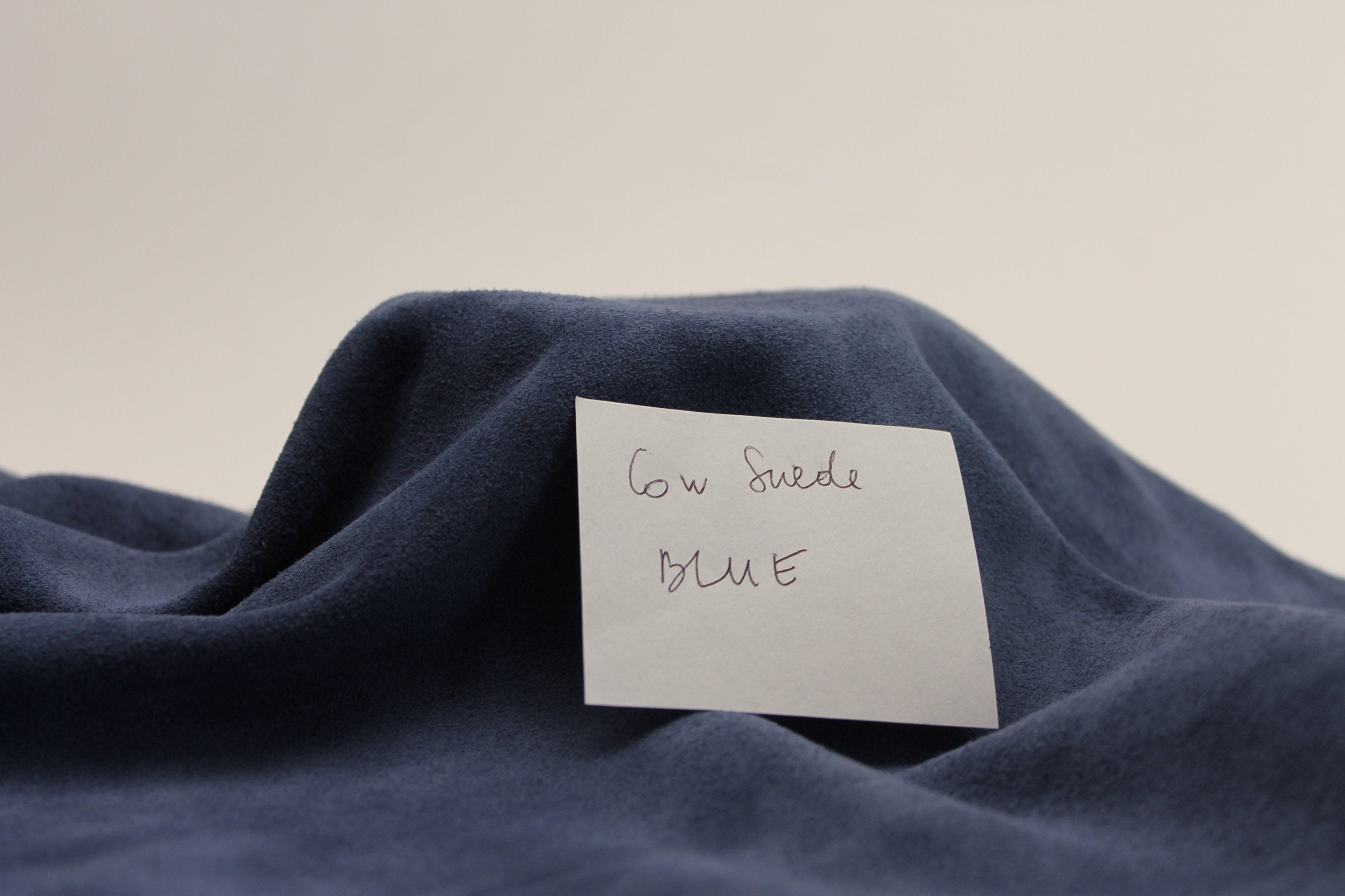 Blue suede leather 1.2/1.4 mm  3-4 oz natural genuine skin pre cut sheets panels