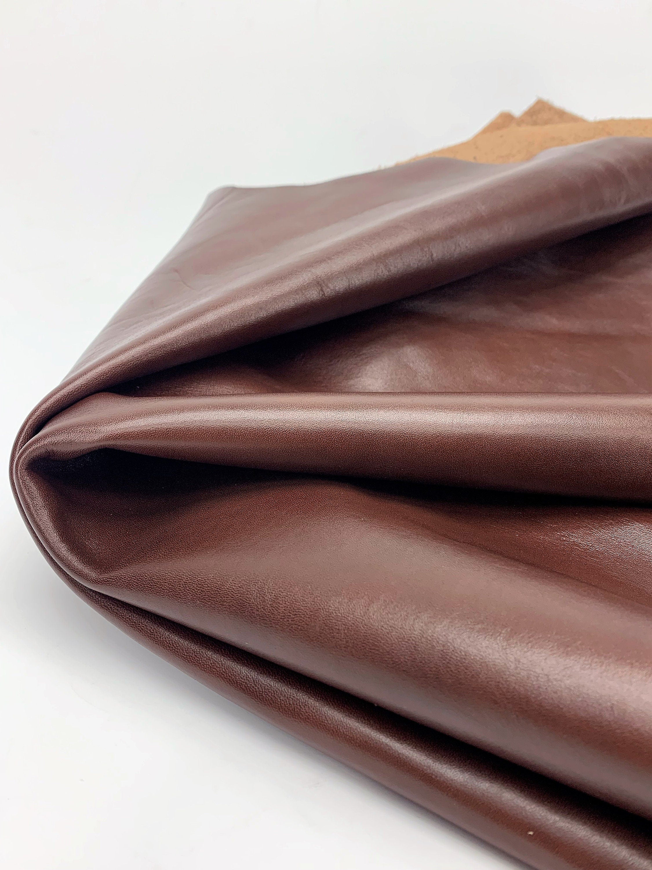 Veg Tan cognac 100% real natural leather | 1.0-1.2mm  3 OZ |