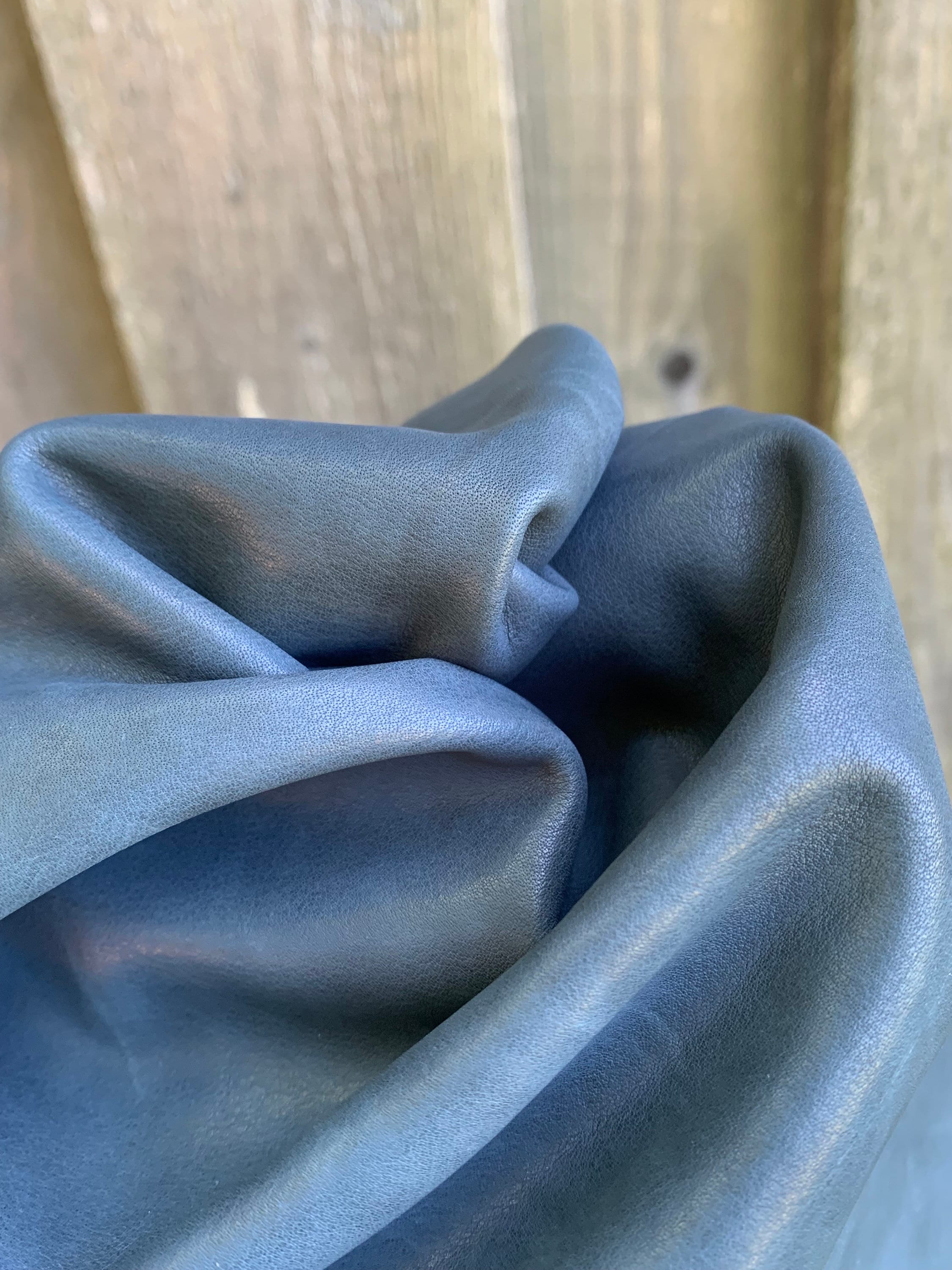 Navy leather soft | dark blue| 0.8-1mm 2 OZ | For crafters, sewing rustic and vintage items, pouches, clothing, medieval items, bags