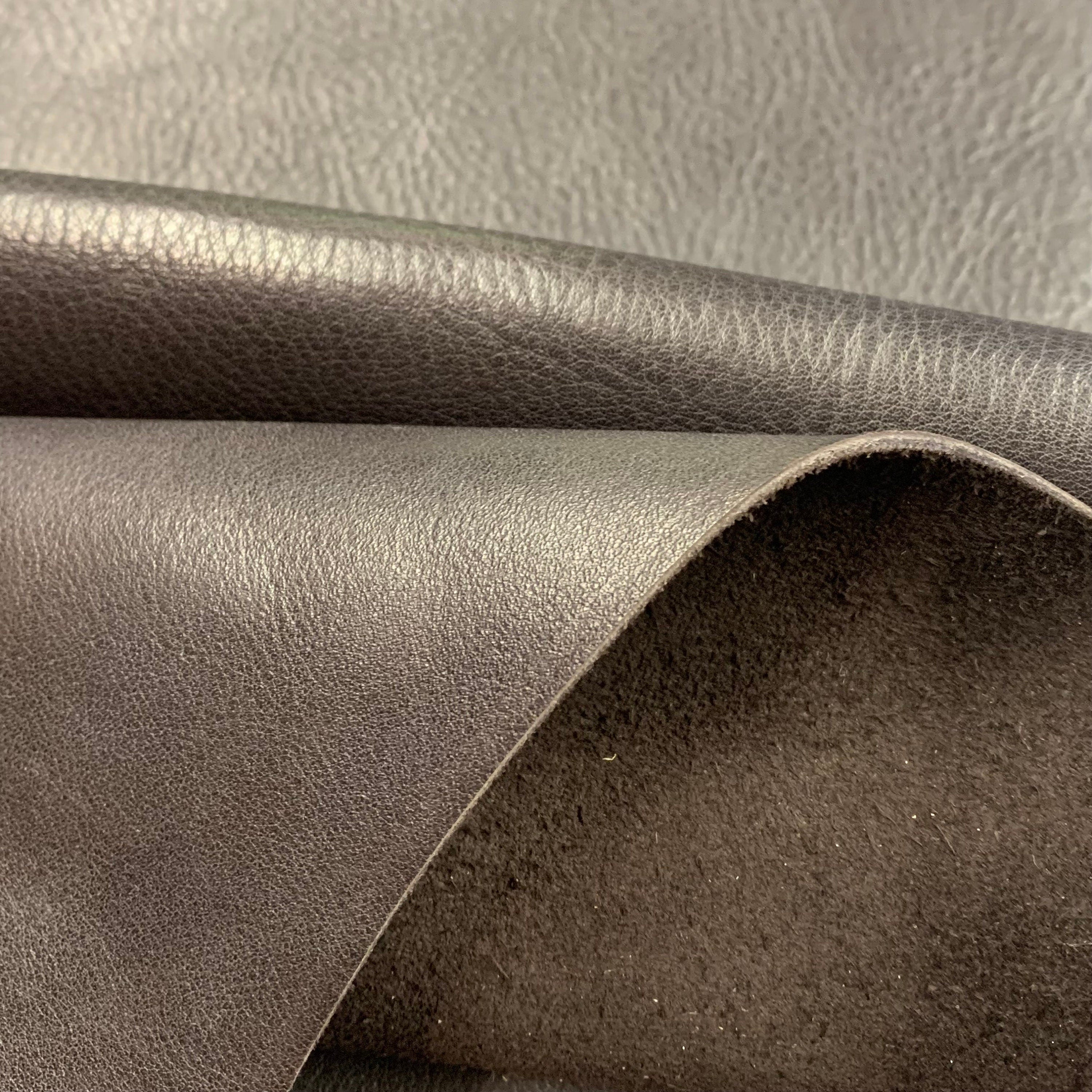 Dark brown leather | full grain 100% cowhide leather thick | 1.8 mm| 4-5OZ| oil tanned soft for boots, bags, upholstery