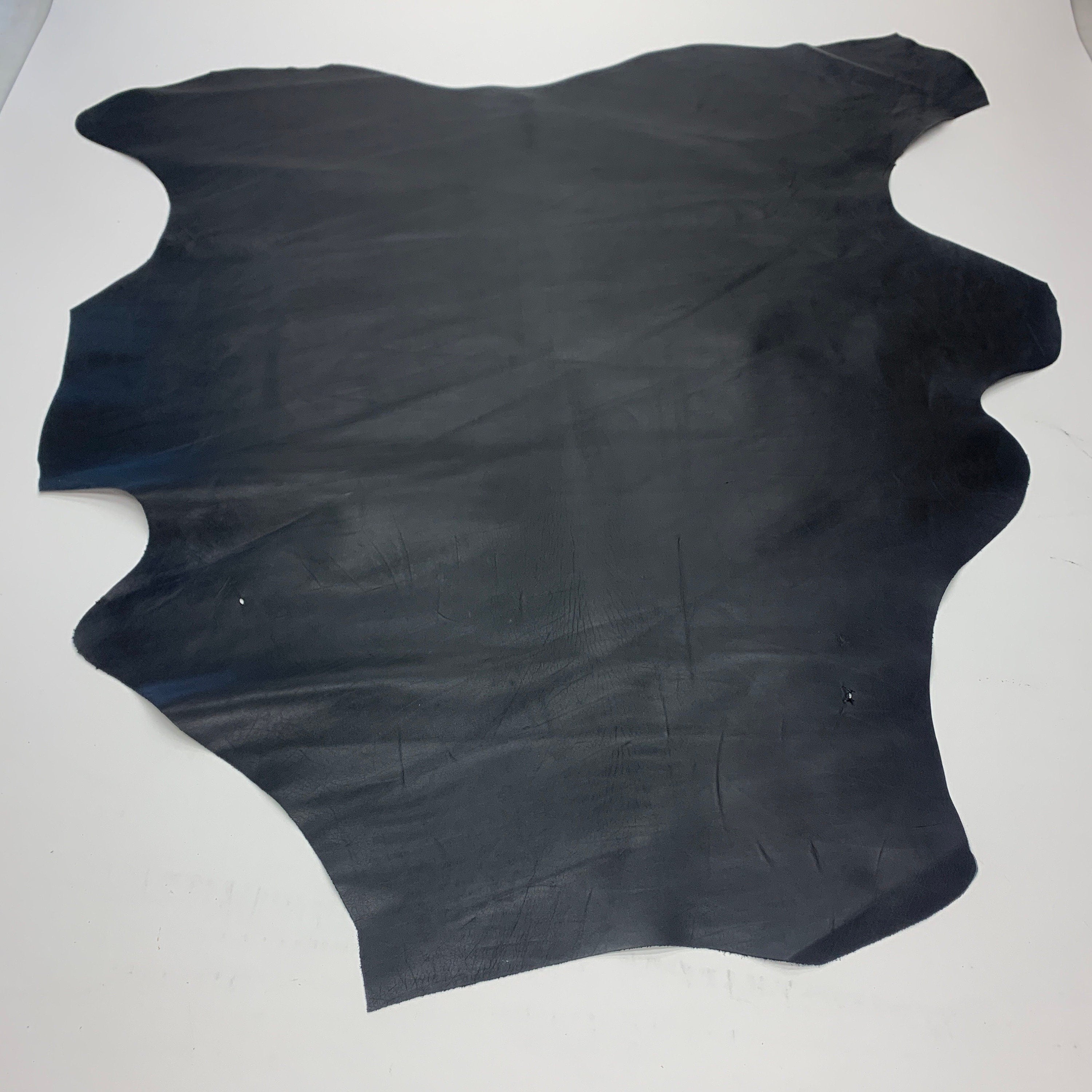 Black leather Thin medium soft | 1 mm 2-3oz  | Calf | versatile non elastic | hides | for bags, shoes, clothing, bookbinding | leathercraft